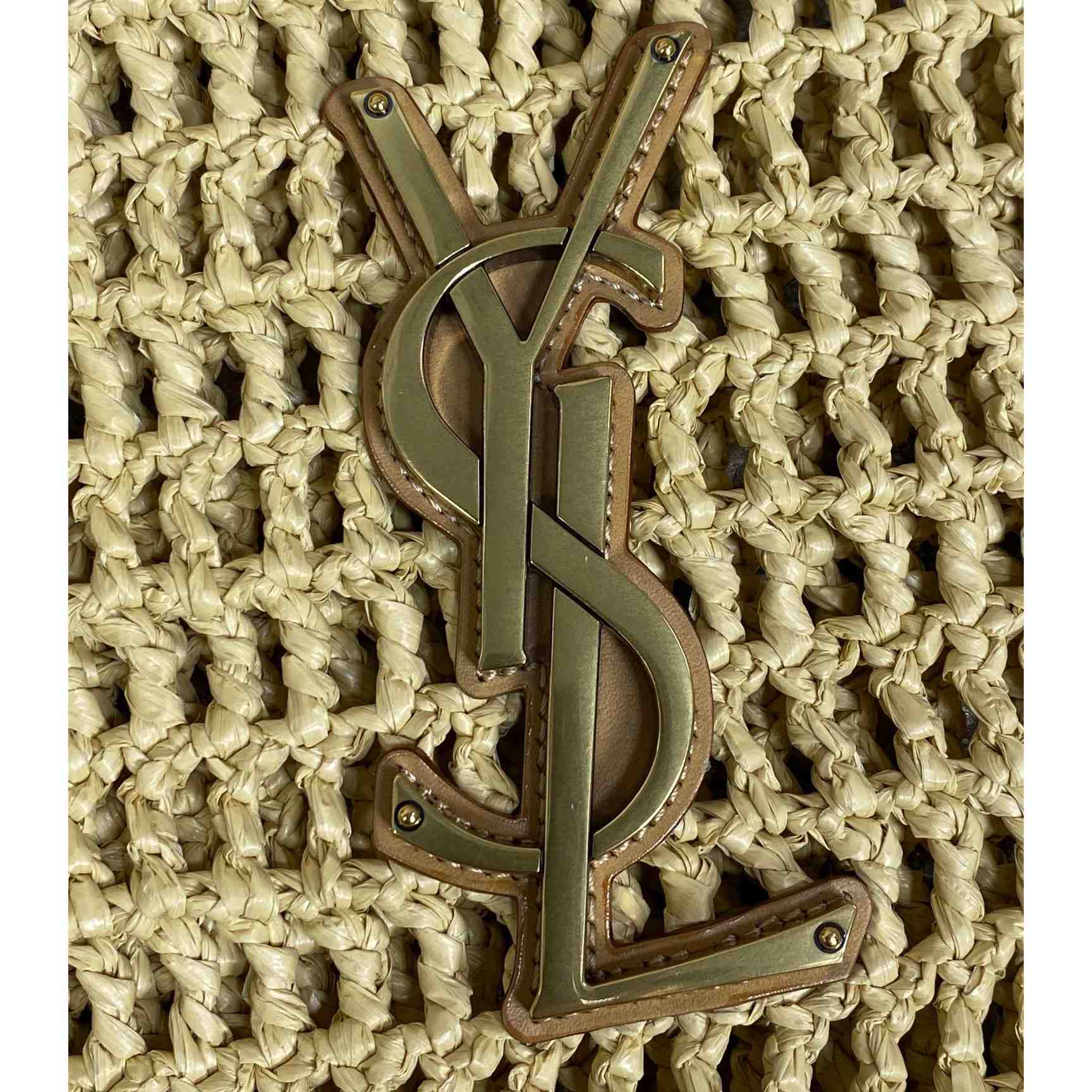 Saint Laurent Oxalis Bag In Raffia Macrame - DopestKickz