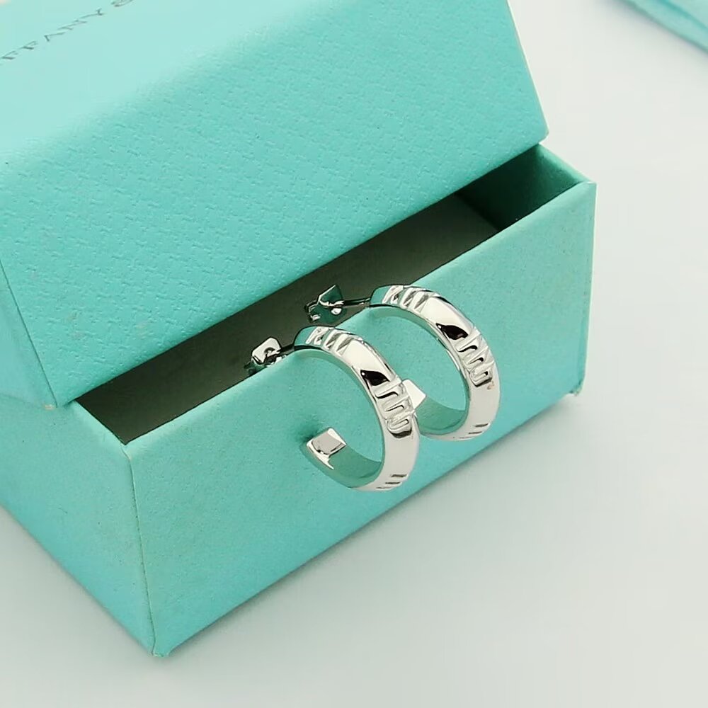 Tiffany & Co. Atlas X Hoop Earrings - DopestKickz