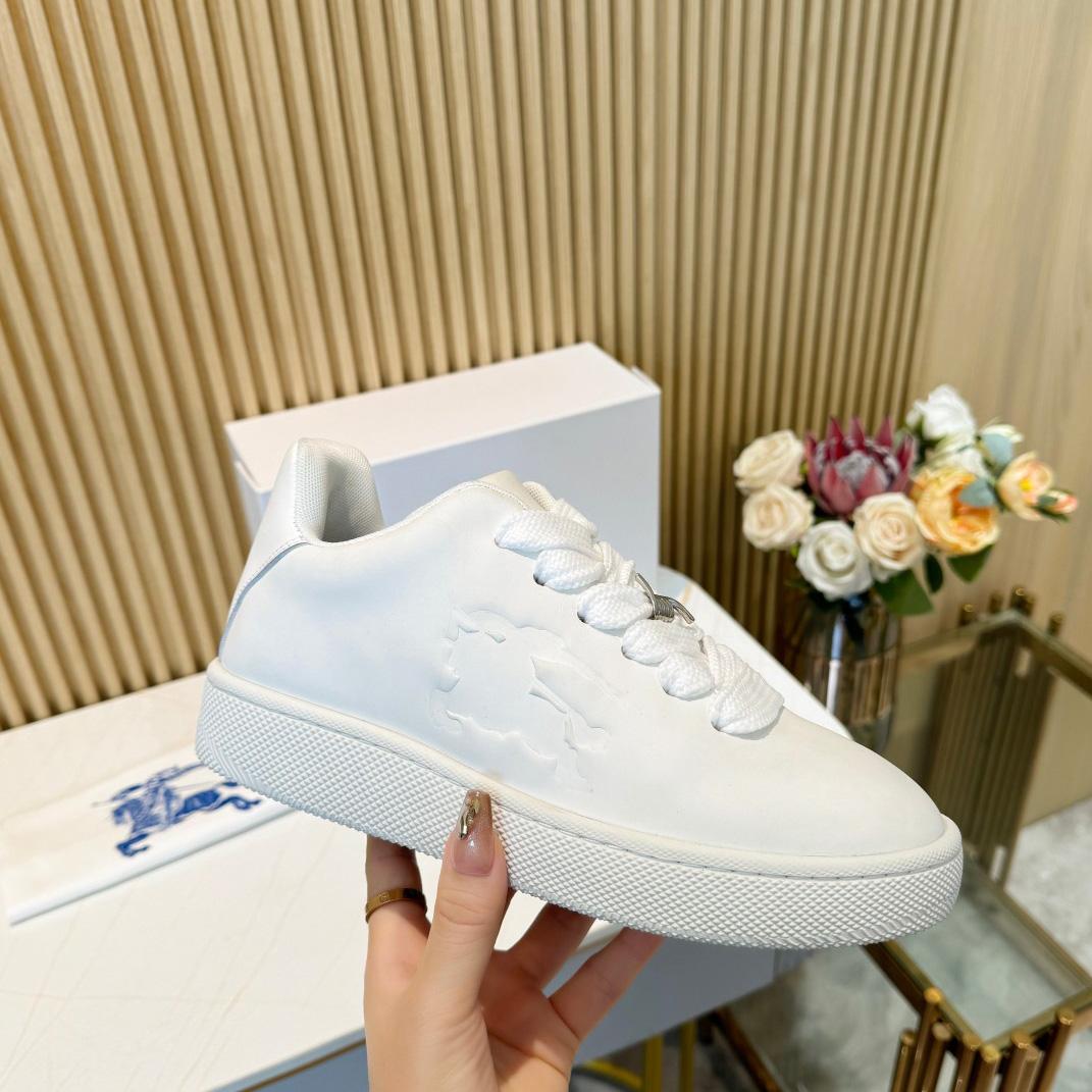 Burberry Leather Box Sneakers - DopestKickz