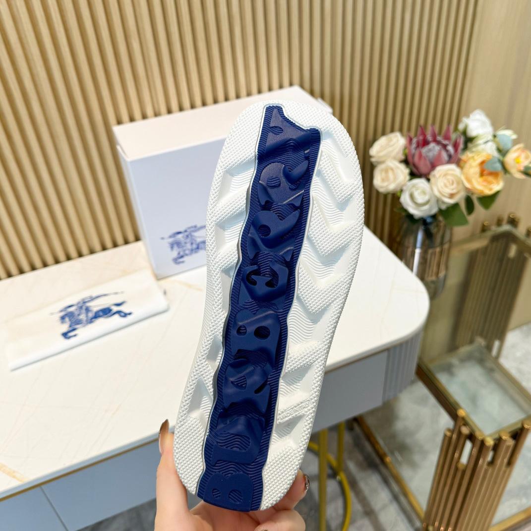 Burberry Leather Box Sneakers - DopestKickz