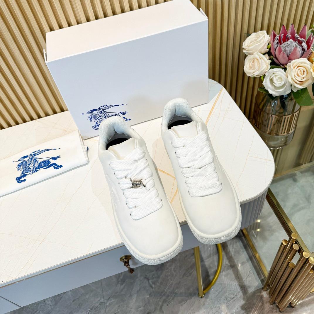 Burberry Leather Box Sneakers - DopestKickz