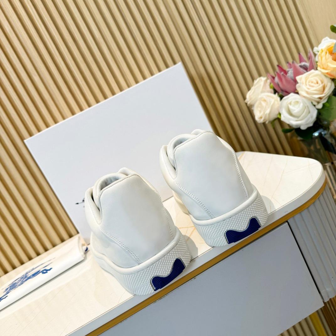 Burberry Leather Box Sneakers - DopestKickz