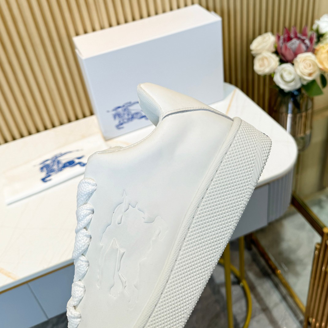 Burberry Leather Box Sneakers - DopestKickz