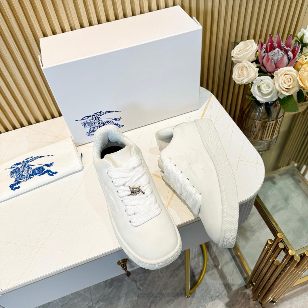 Burberry Leather Box Sneakers - DopestKickz