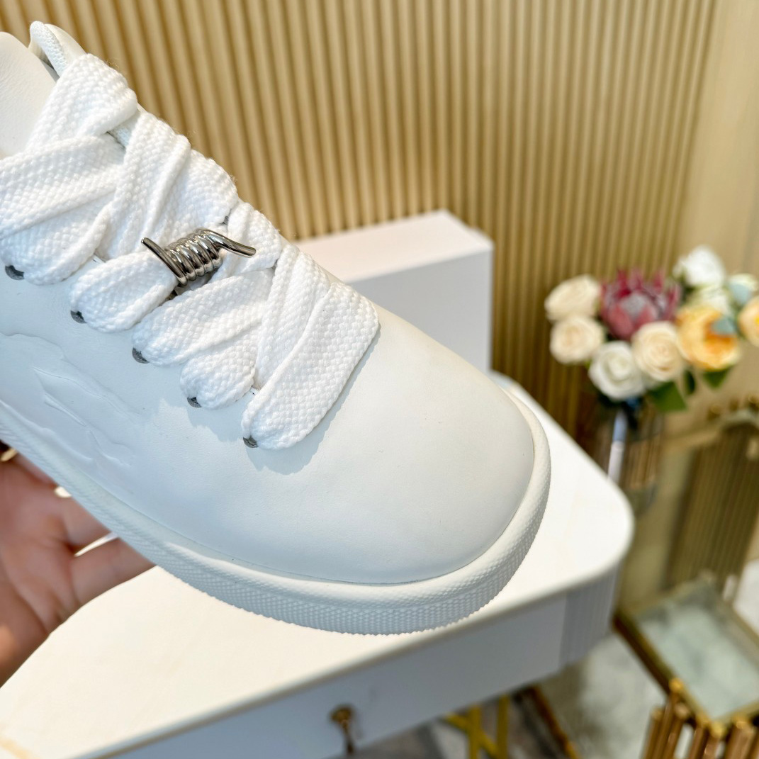 Burberry Leather Box Sneakers - DopestKickz