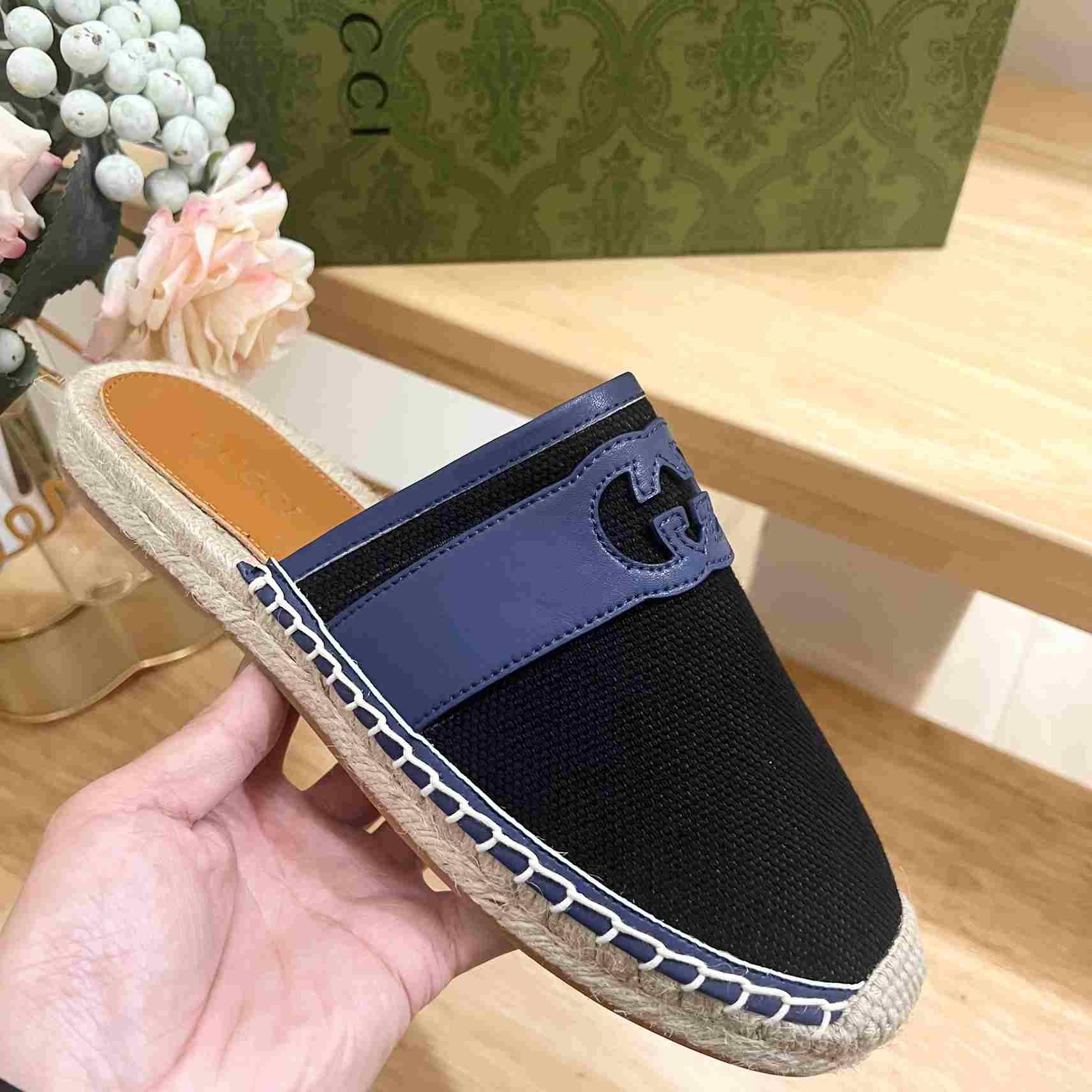 Gucci Interlocking G Slide Espadrille - DopestKickz