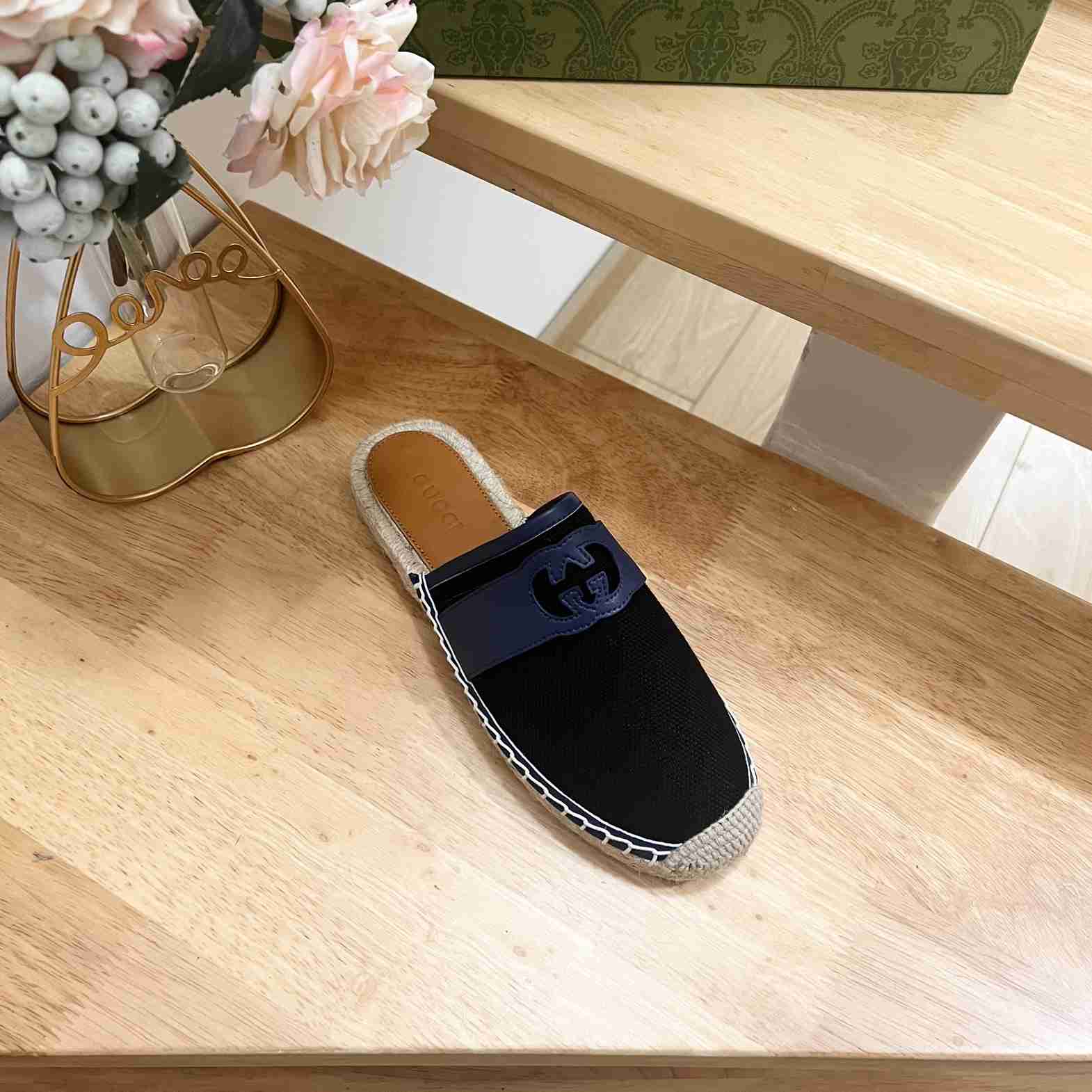 Gucci Interlocking G Slide Espadrille - DopestKickz
