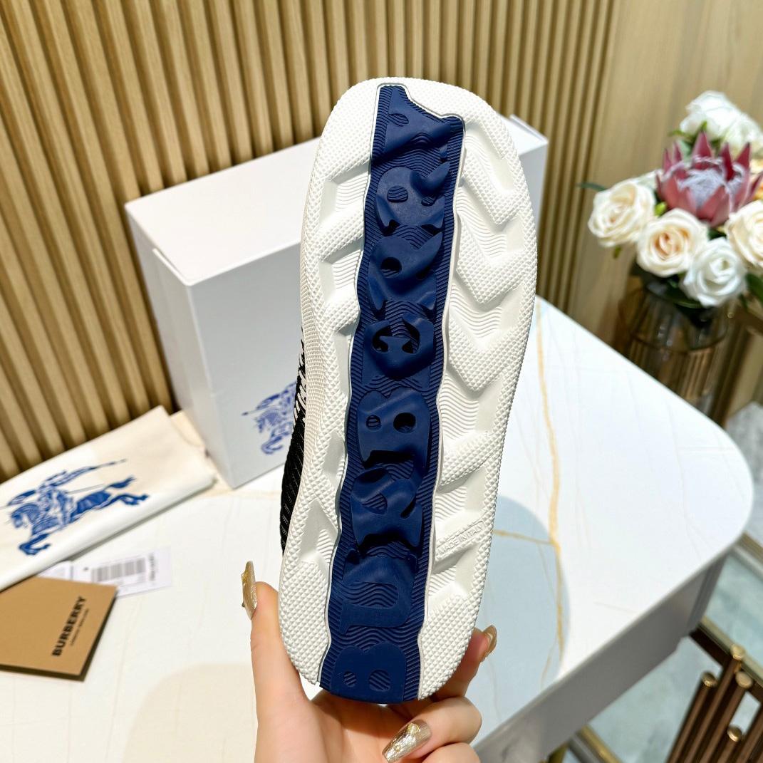 Burberry Check Knit Box Sneakers - DopestKickz