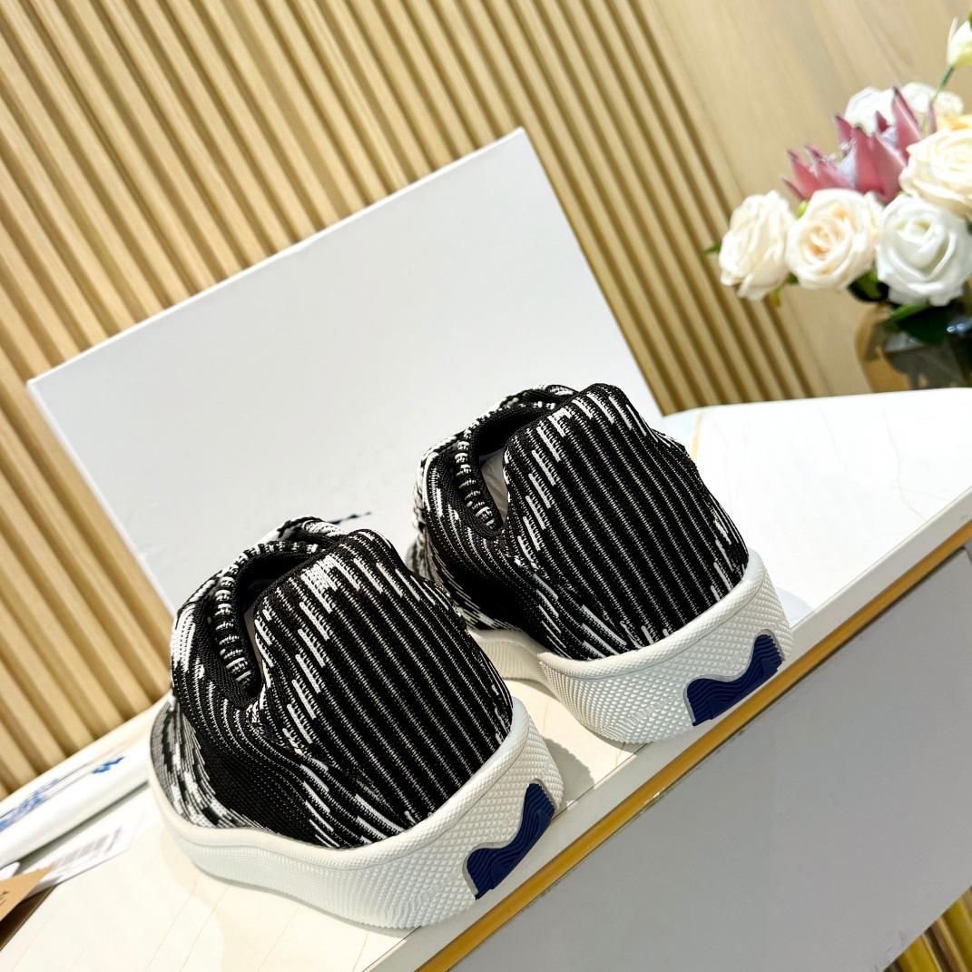 Burberry Check Knit Box Sneakers - DopestKickz