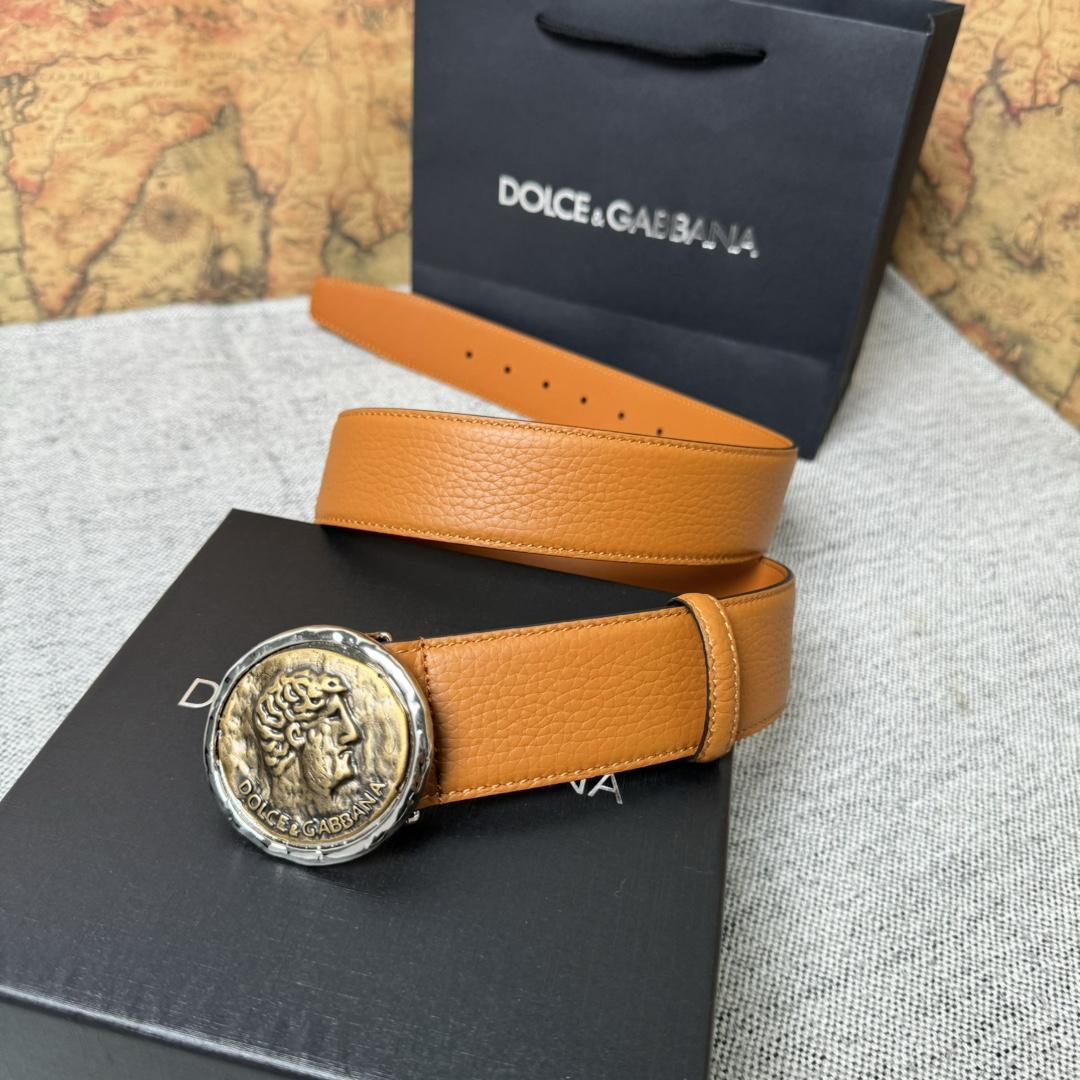 Dolce & Gabbana Leather Belt  - DopestKickz