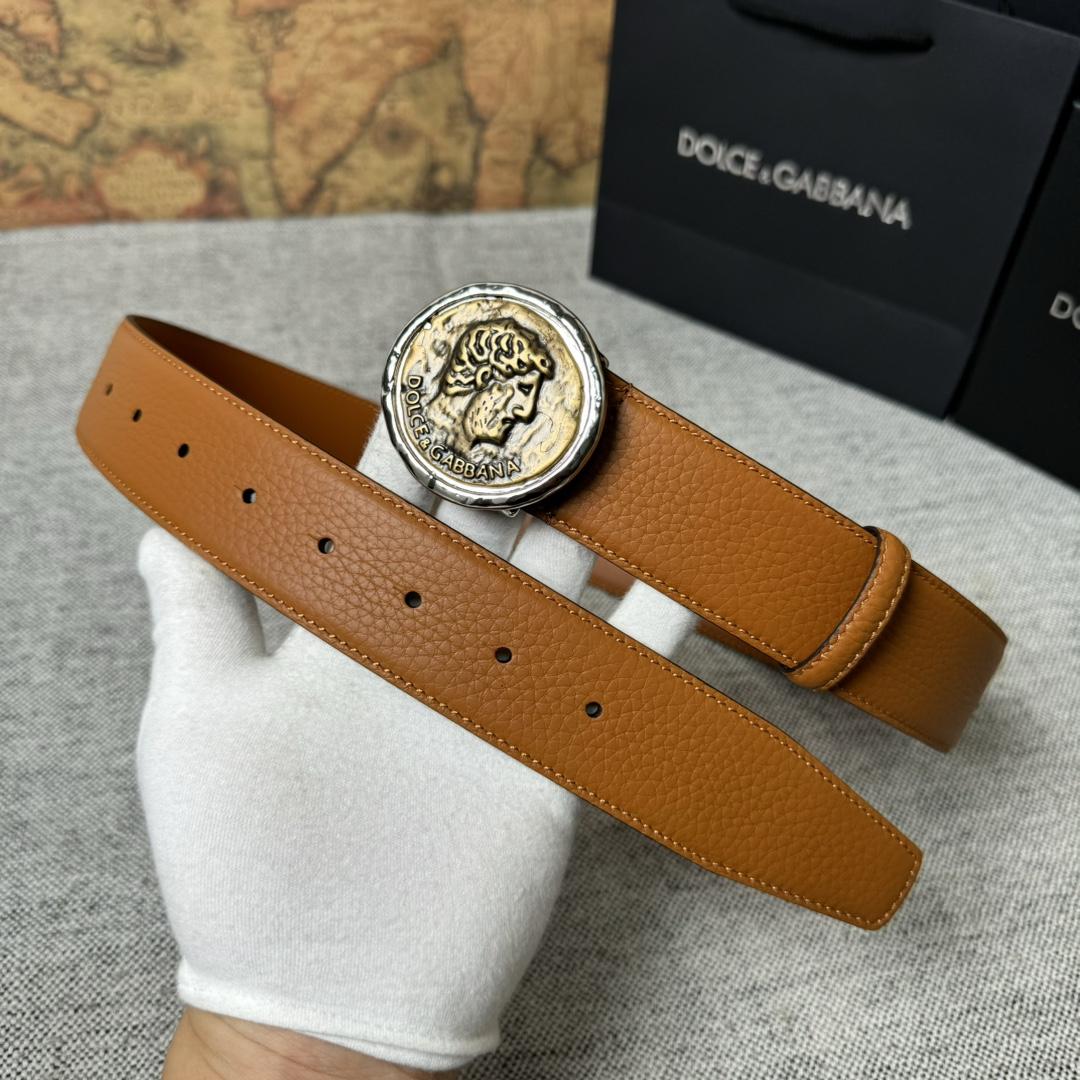 Dolce & Gabbana Leather Belt  - DopestKickz