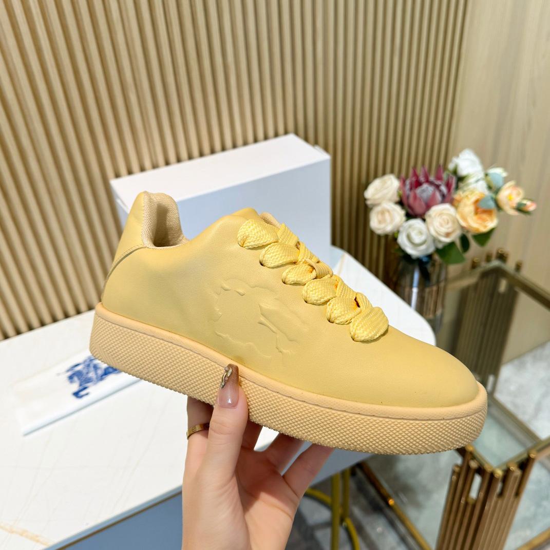 Burberry Leather Box Sneakers - DopestKickz
