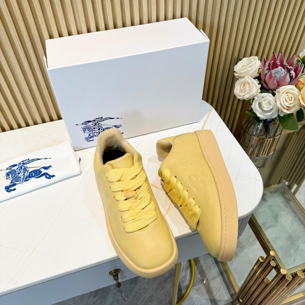 Burberry Leather Box Sneakers - DopestKickz