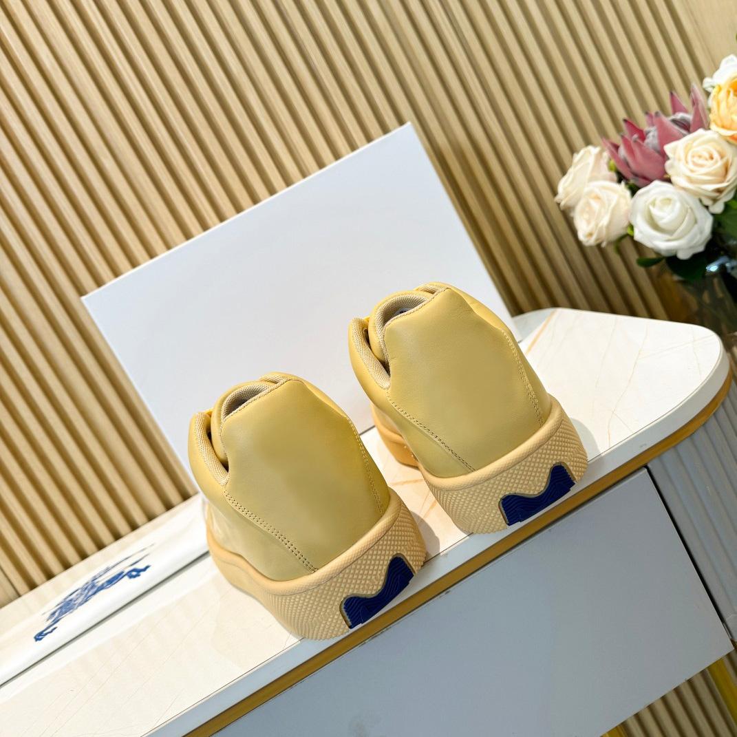 Burberry Leather Box Sneakers - DopestKickz