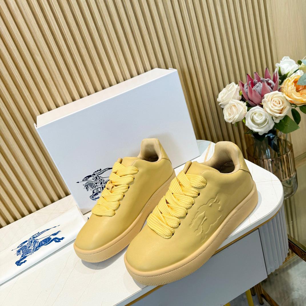 Burberry Leather Box Sneakers - DopestKickz
