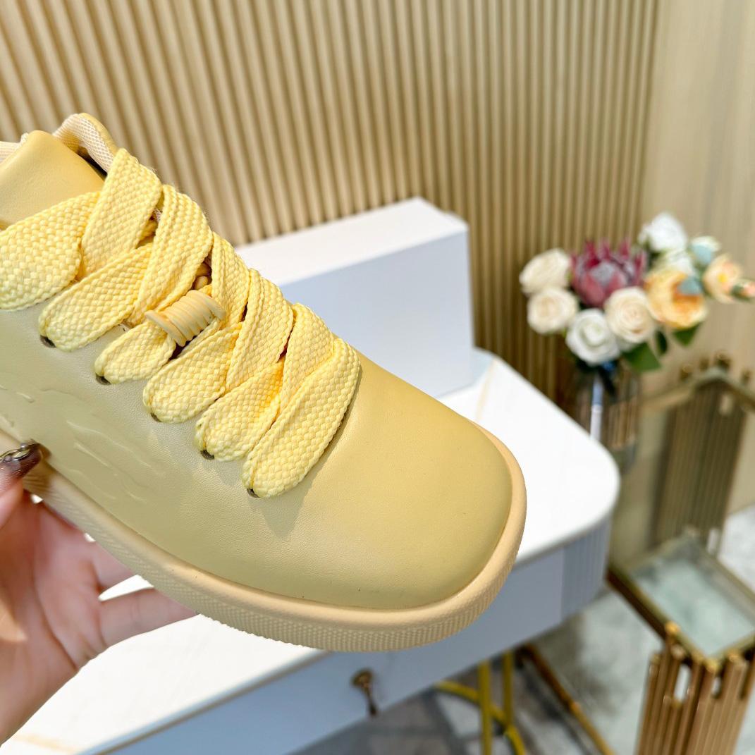 Burberry Leather Box Sneakers - DopestKickz