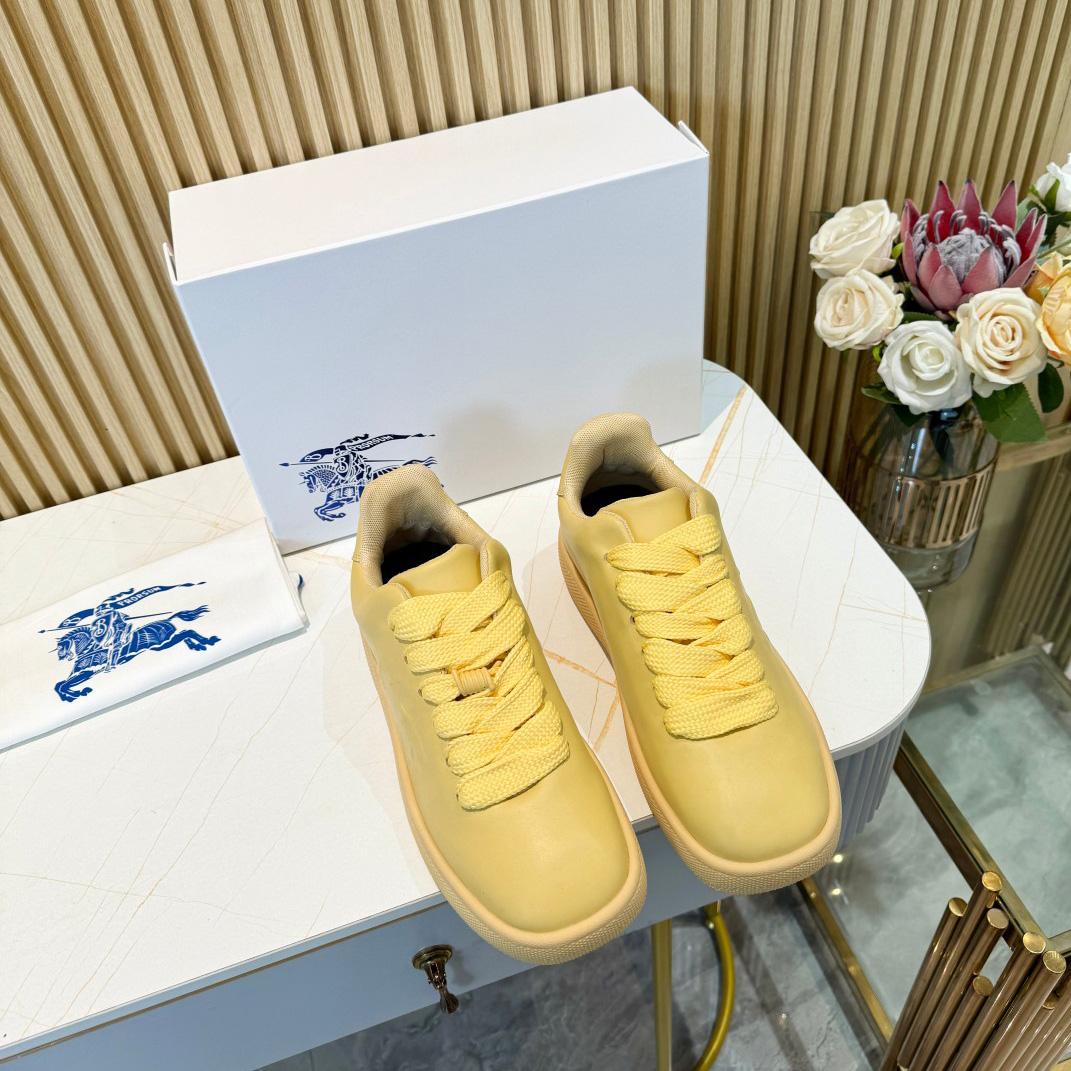 Burberry Leather Box Sneakers - DopestKickz