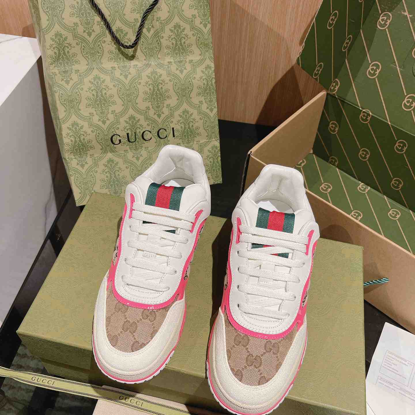Gucci Re-Web Sneakers - DopestKickz