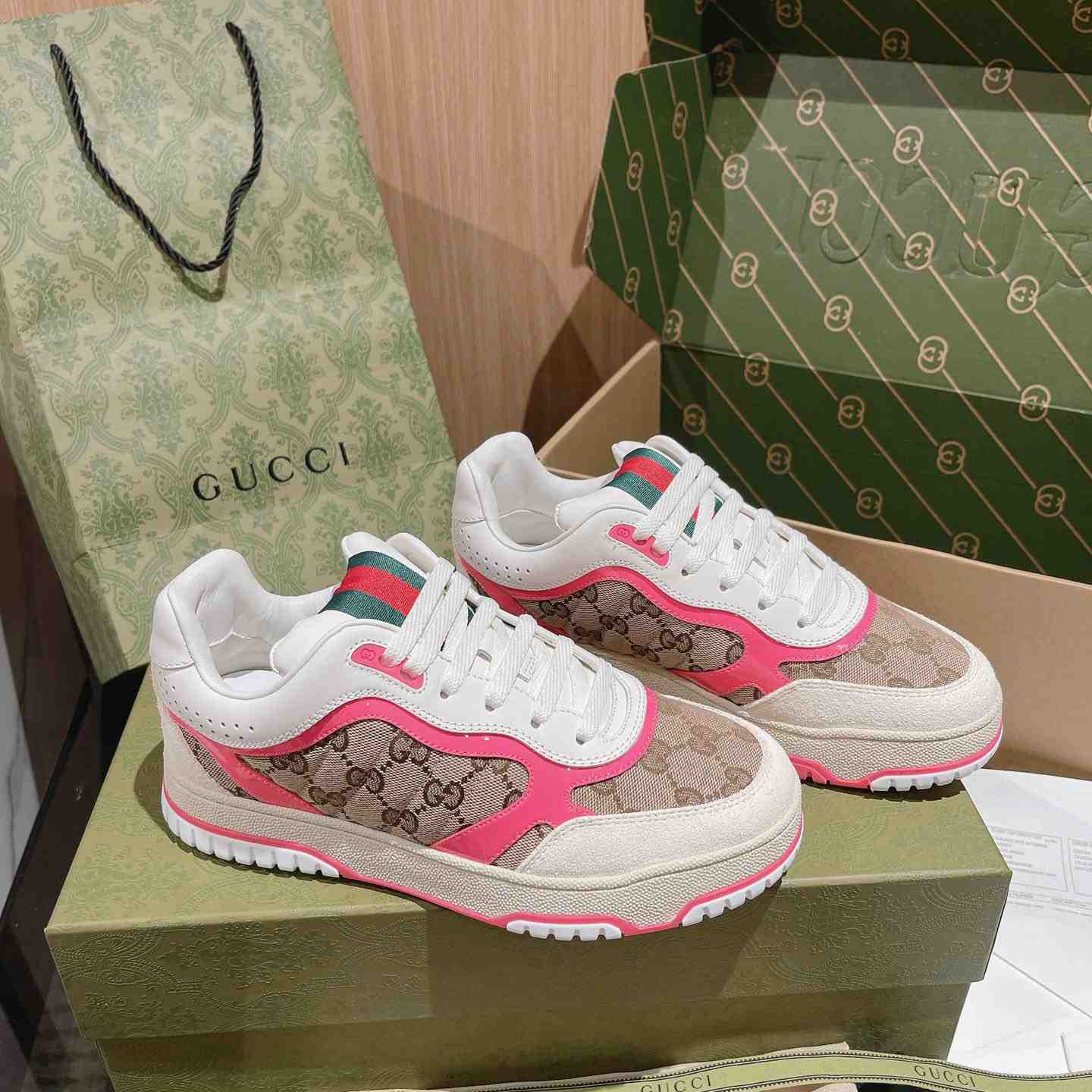 Gucci Re-Web Sneakers - DopestKickz