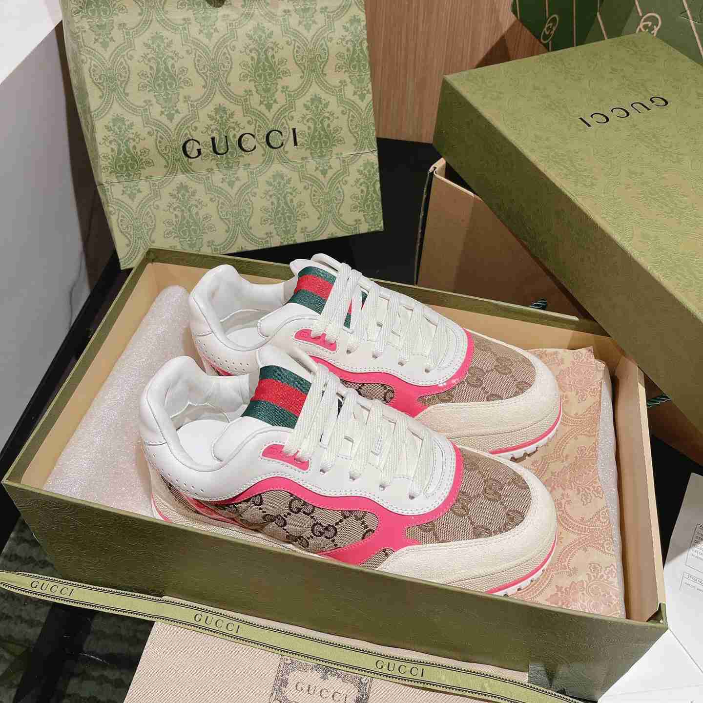Gucci Re-Web Sneakers - DopestKickz