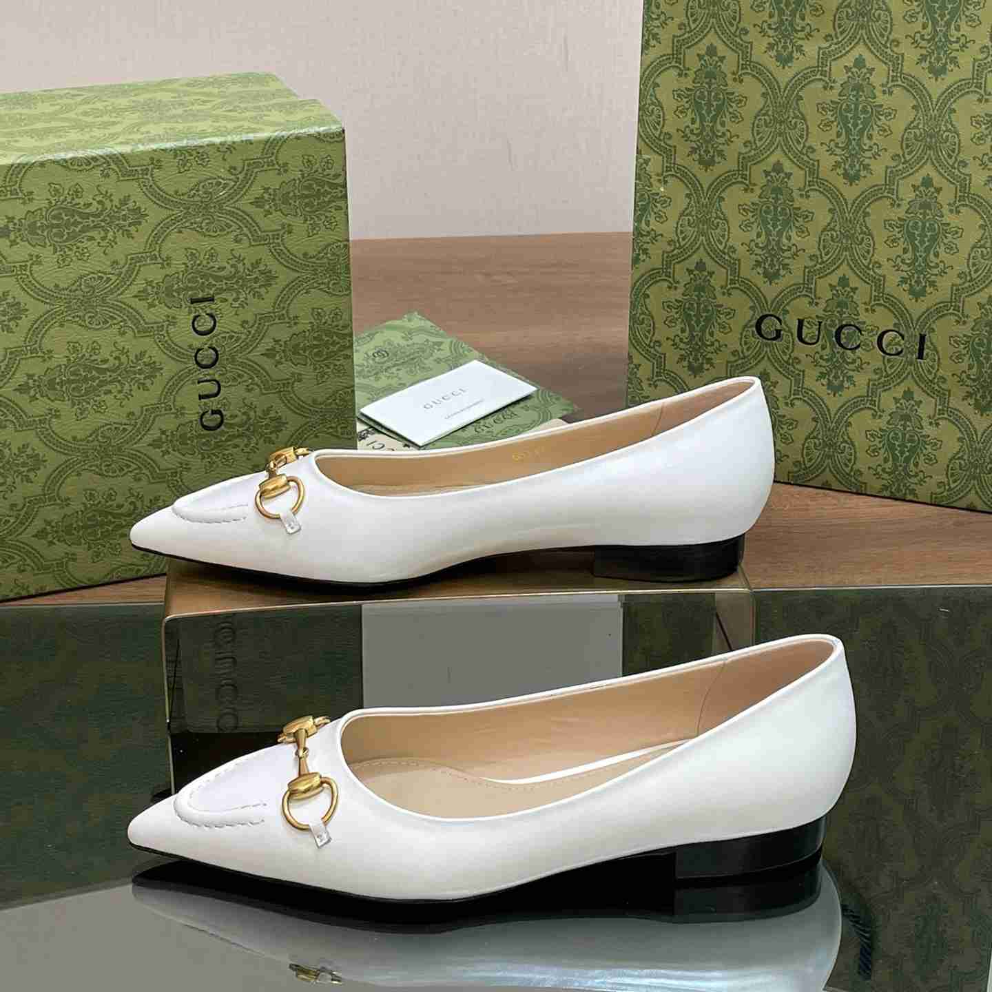 Gucci Women's Ballet Flat With Horsebit - DopestKickz