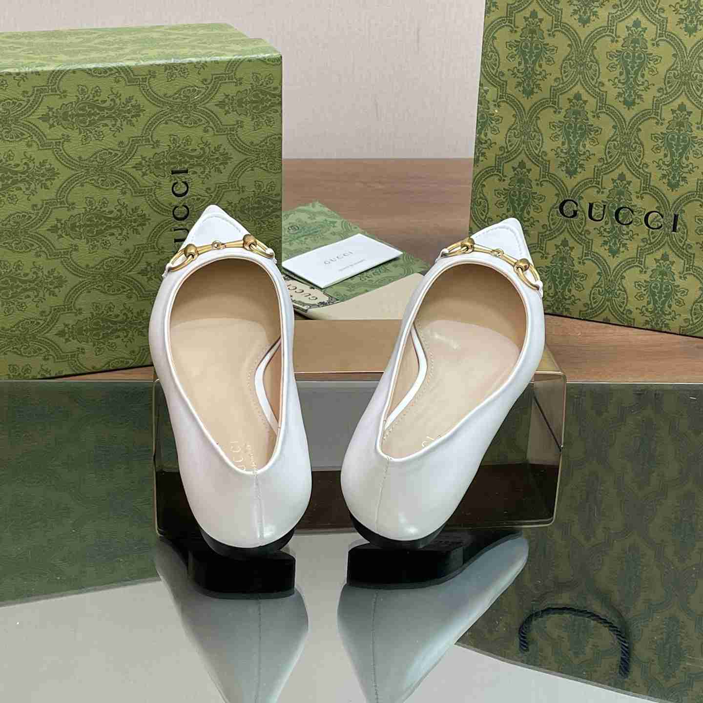 Gucci Women's Ballet Flat With Horsebit - DopestKickz