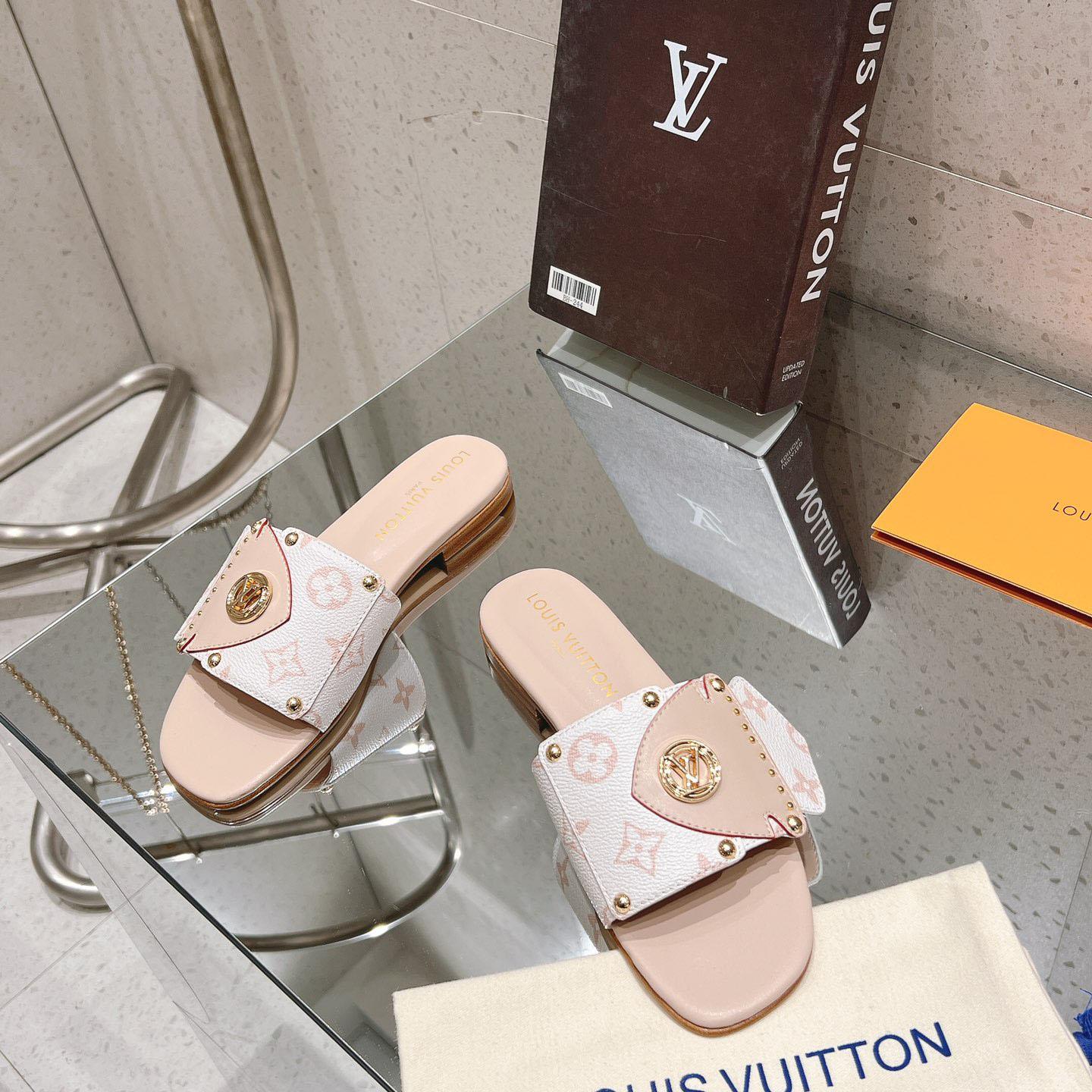 Louis Vuitton LV Frame Flat Mule   1ACXIM - DopestKickz