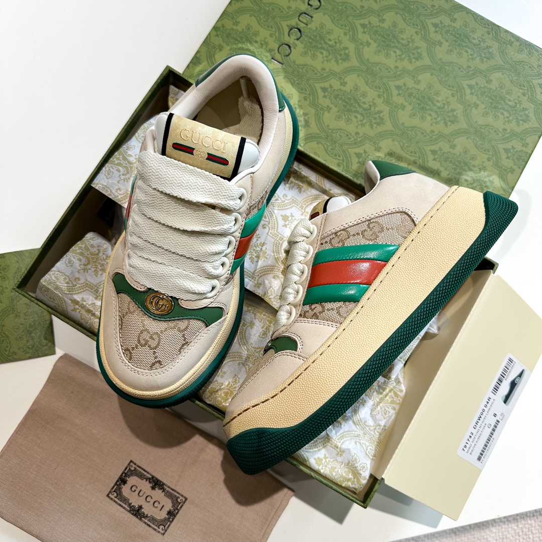 Gucci Screener Trainer With Web - DopestKickz