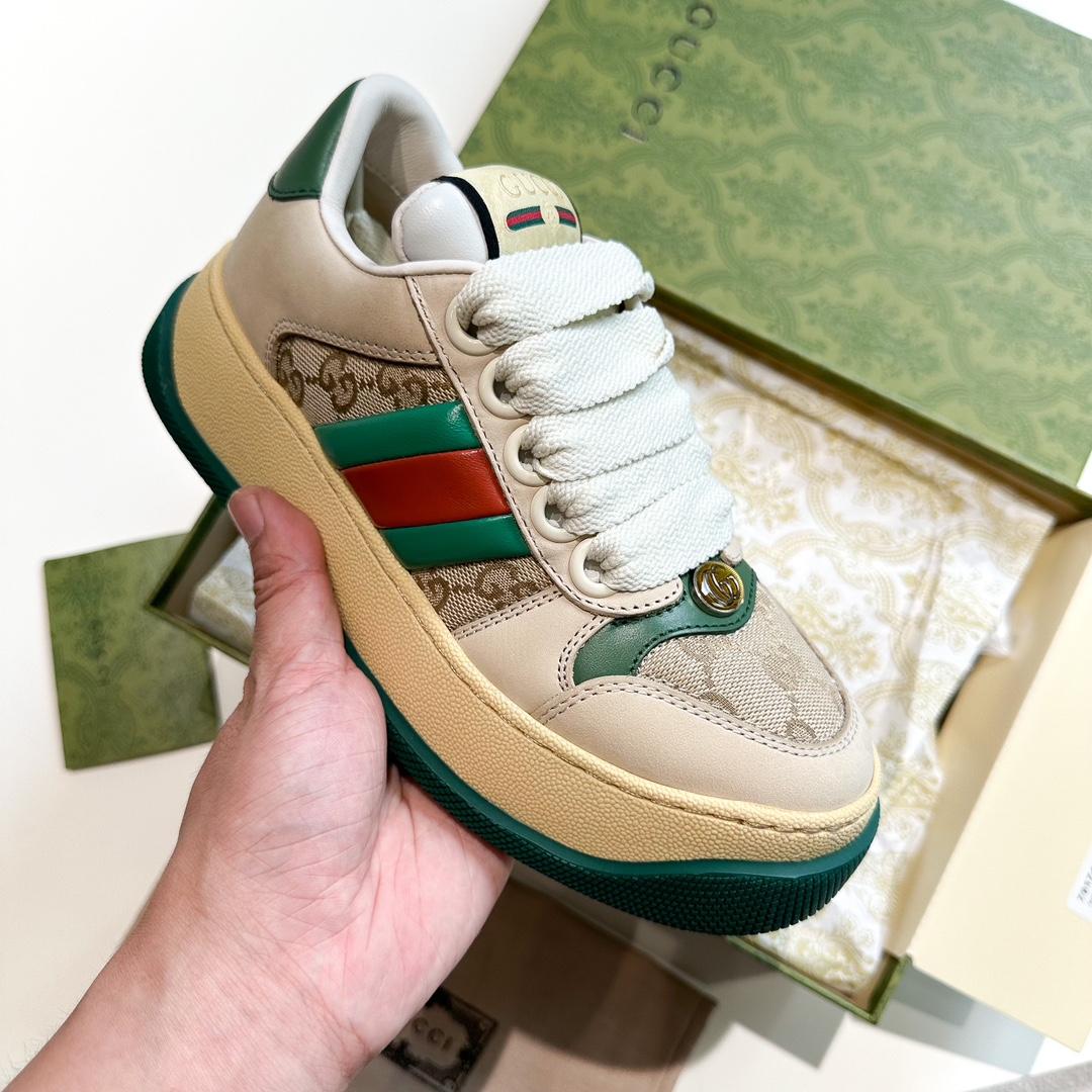 Gucci Screener Trainer With Web - DopestKickz