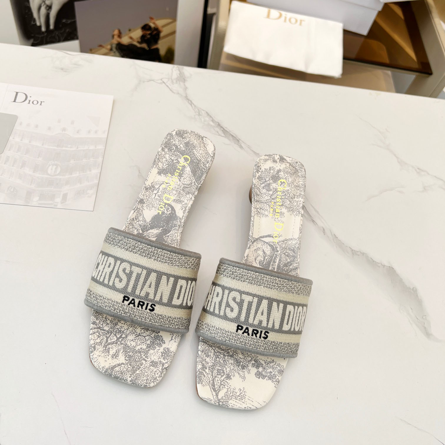 Dior Dway Heeled Slide - DopestKickz