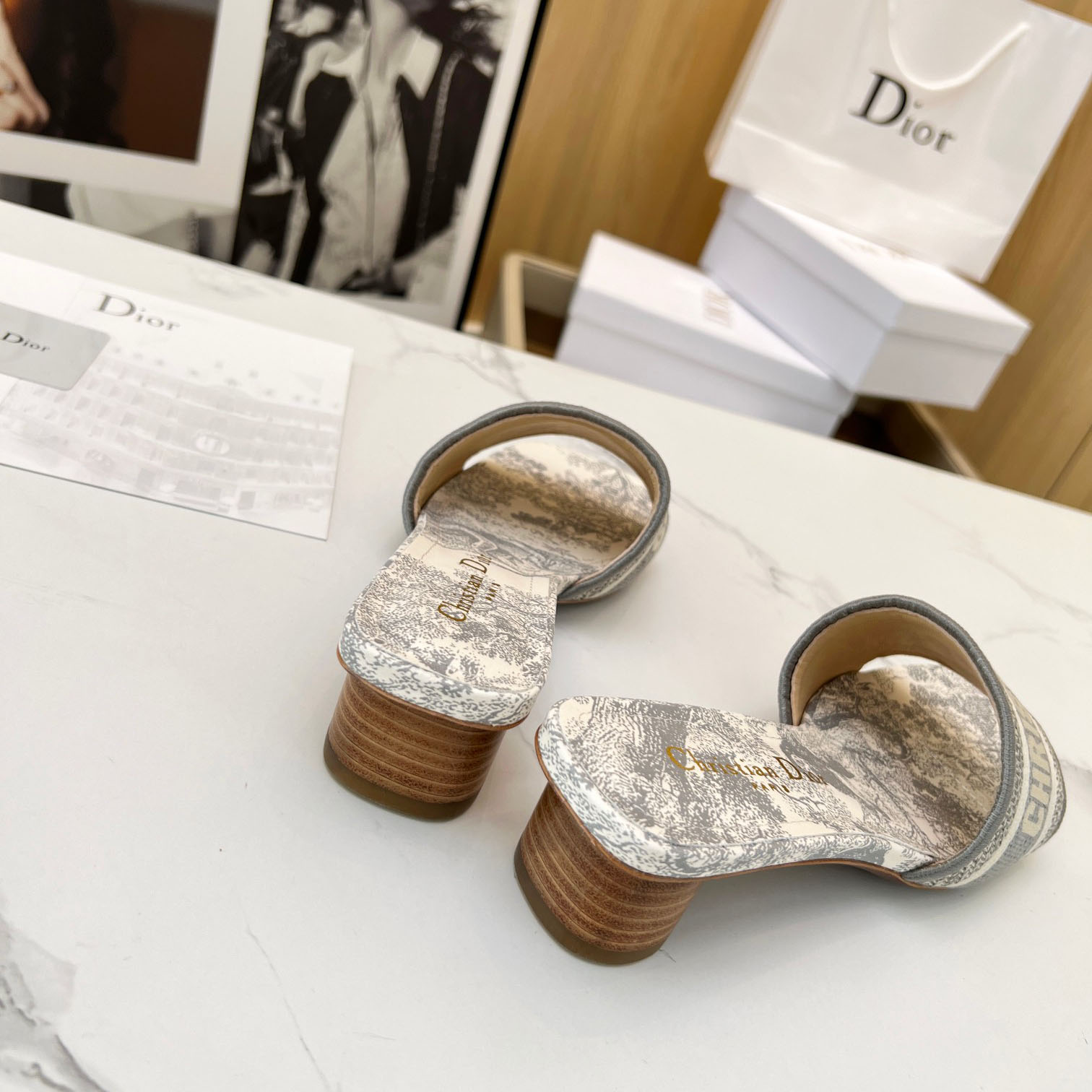 Dior Dway Heeled Slide - DopestKickz