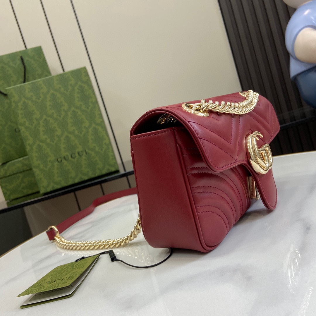 Gucci GG Marmont Mini Shoulder Bag - DopestKickz