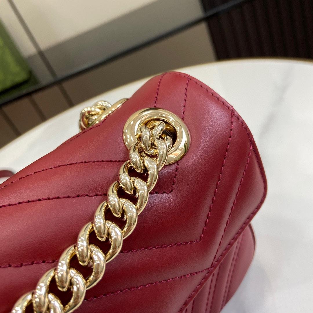 Gucci GG Marmont Mini Shoulder Bag - DopestKickz
