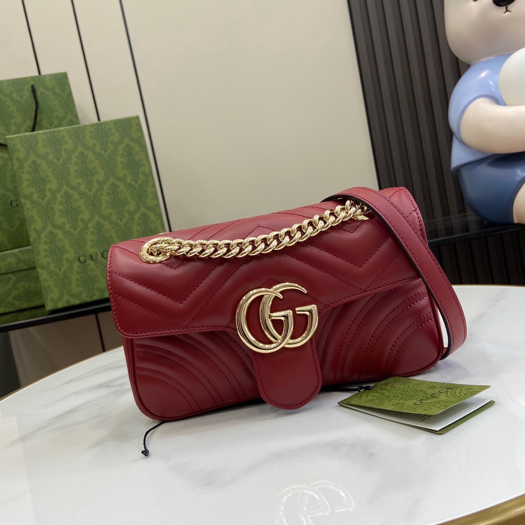 Gucci GG Marmont Mini Shoulder Bag - DopestKickz