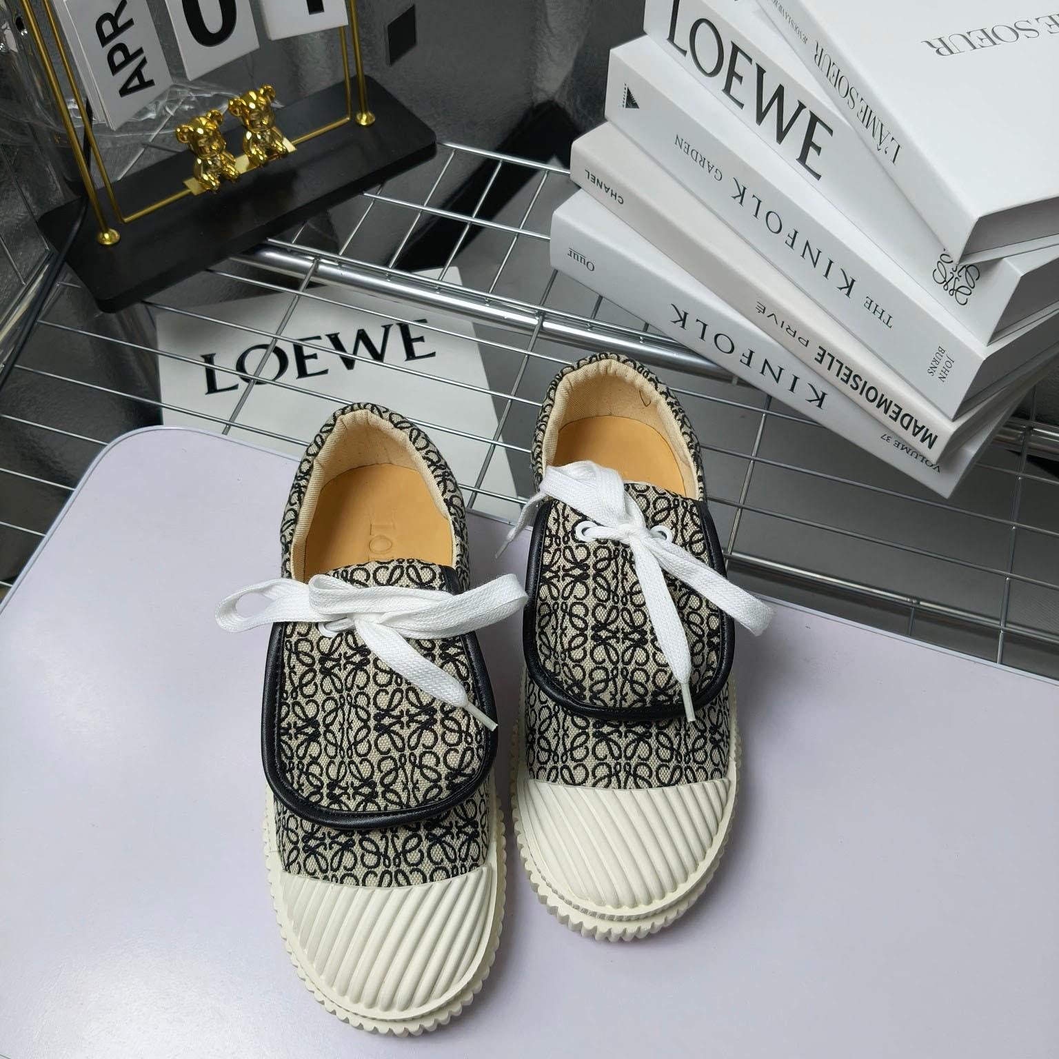 Loewe Anagram Jacquard Flap Low-top Trainers - DopestKickz
