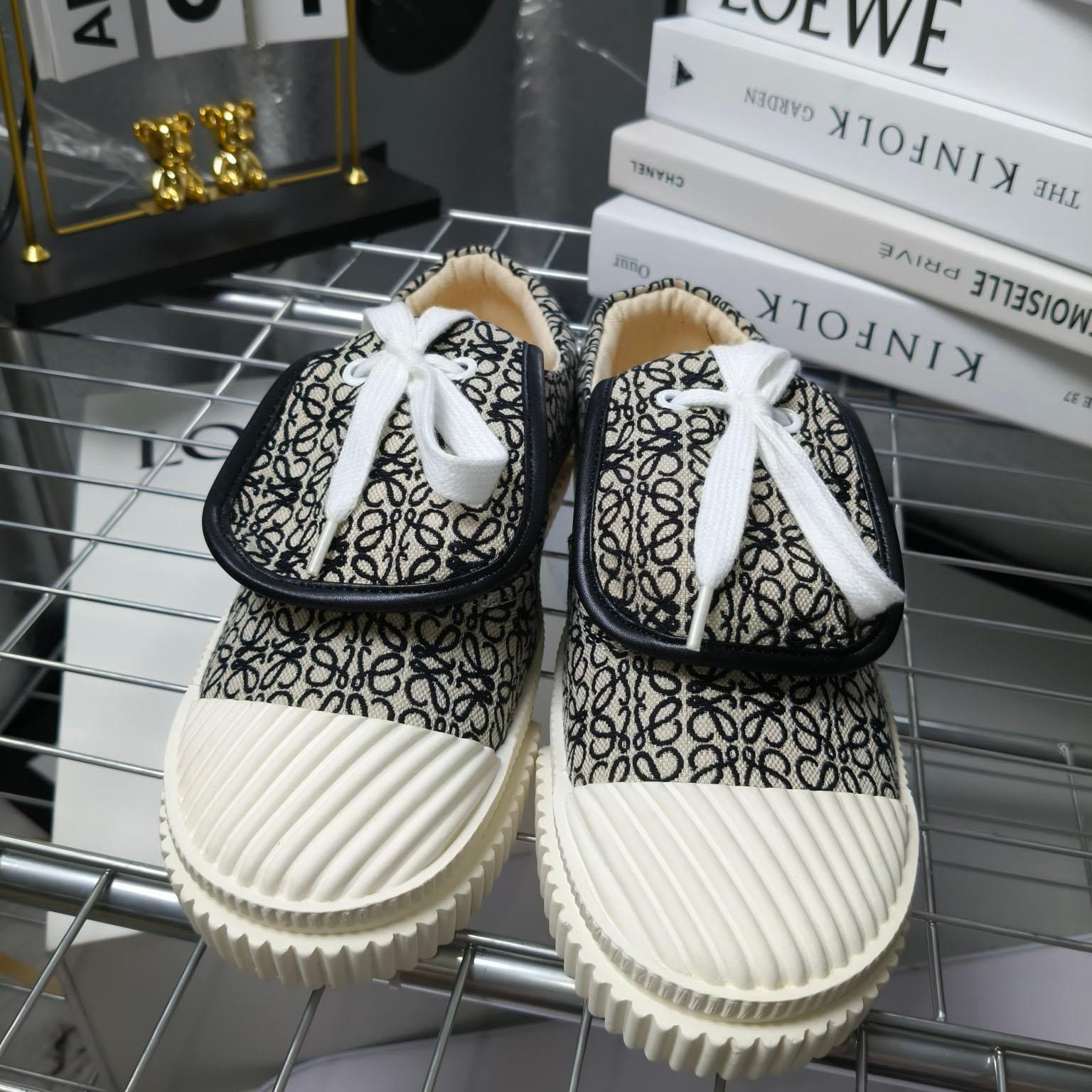 Loewe Anagram Jacquard Flap Low-top Trainers - DopestKickz