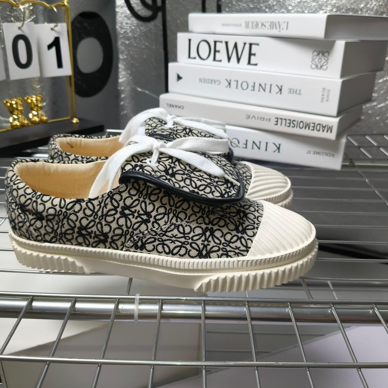 Loewe Anagram Jacquard Flap Low-top Trainers - DopestKickz