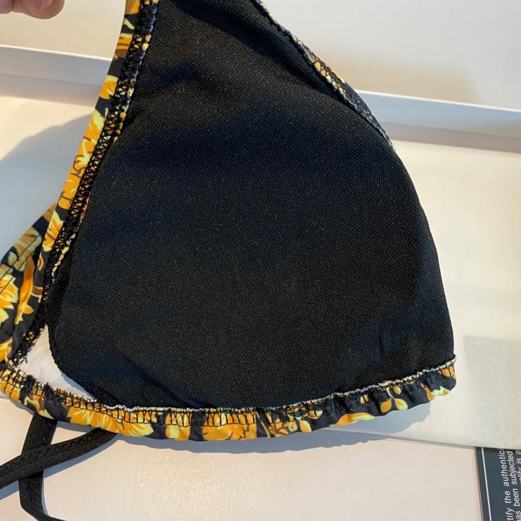 Versace Baroque-print Triangle Bikini  - DopestKickz