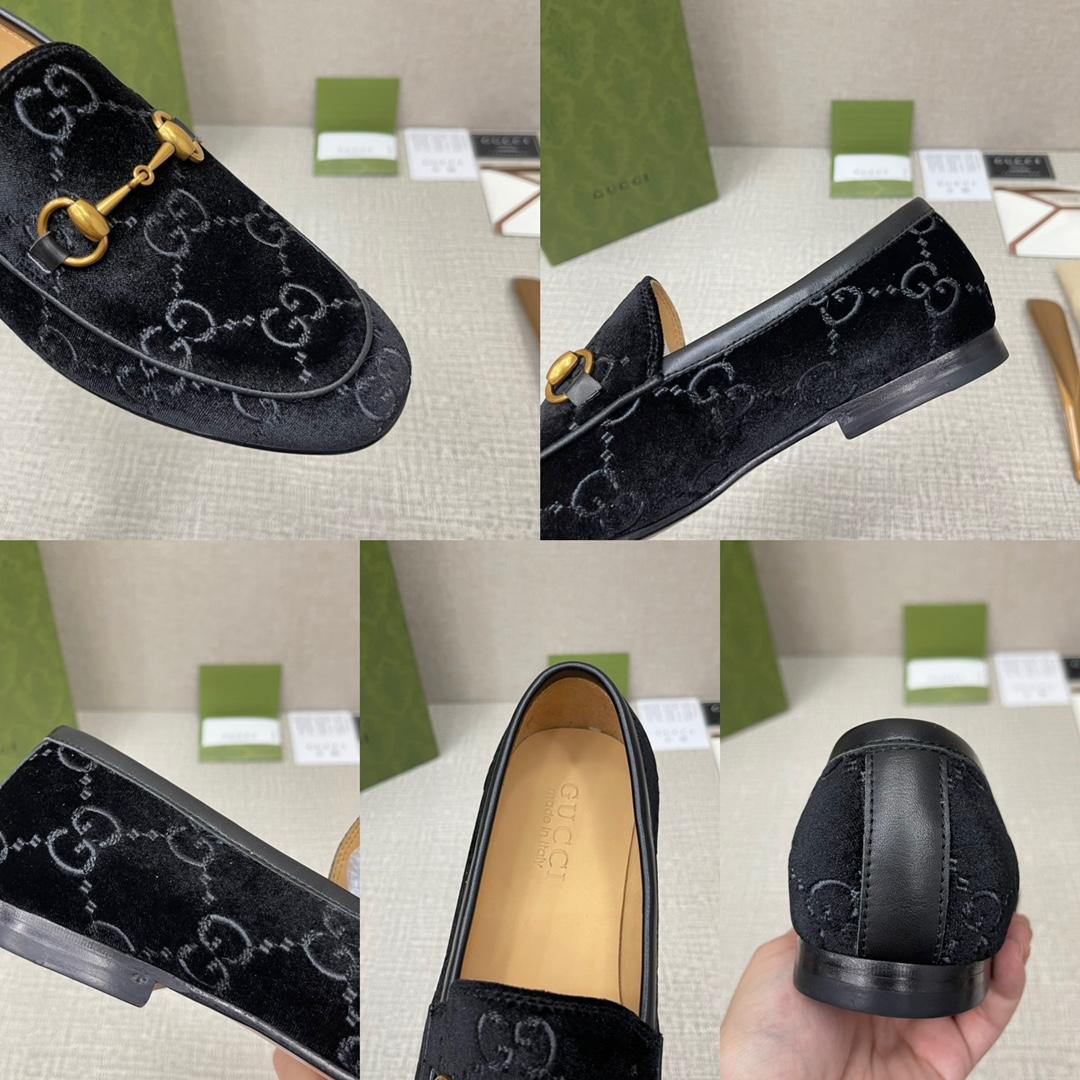 GUCCI Jordaan GG Velvet Loafer - DopestKickz
