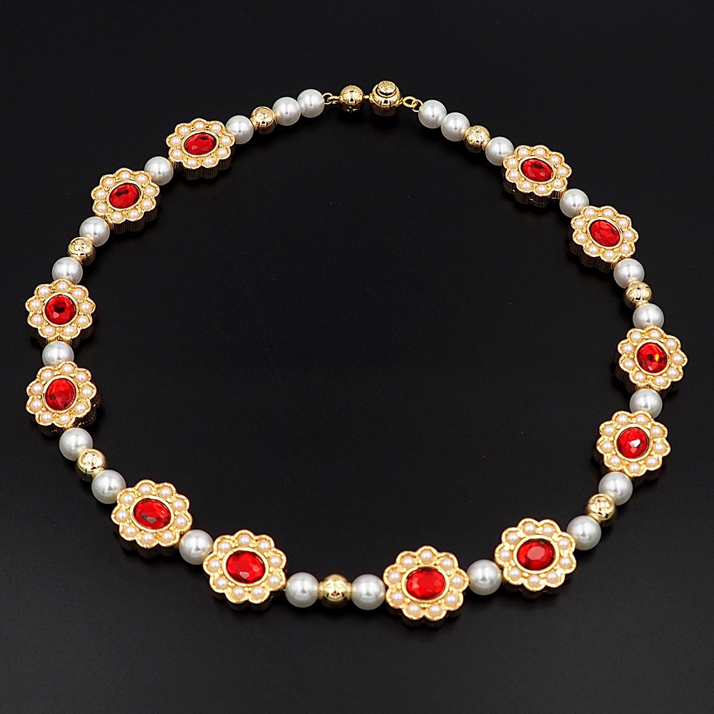 Louis Vuitton LV Dynasty Flower Necklace   M01763 - DopestKickz