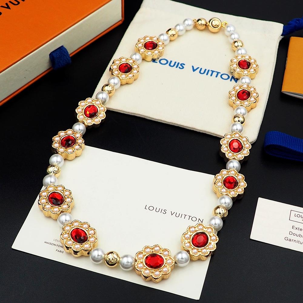 Louis Vuitton LV Dynasty Flower Necklace   M01763 - DopestKickz