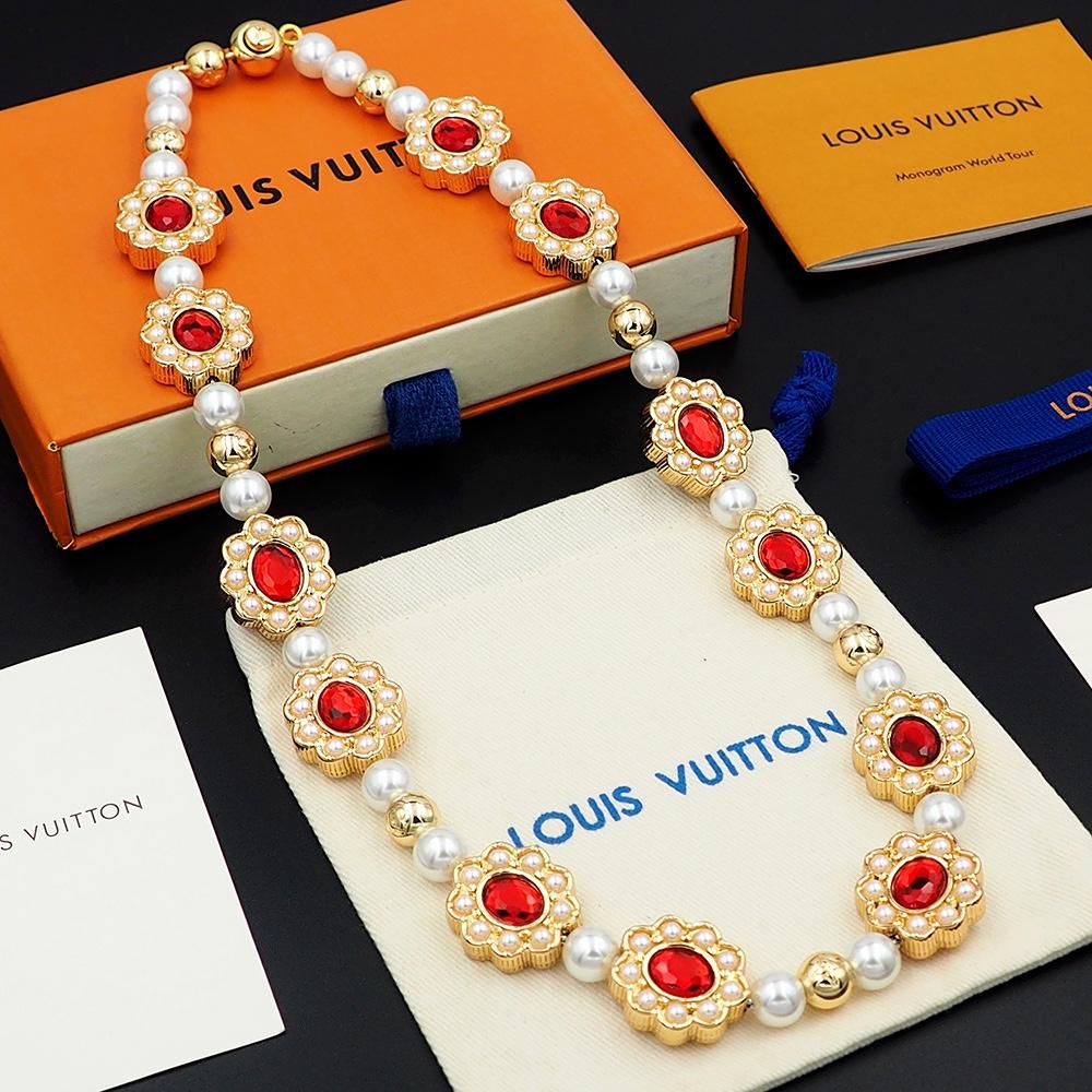 Louis Vuitton LV Dynasty Flower Necklace   M01763 - DopestKickz