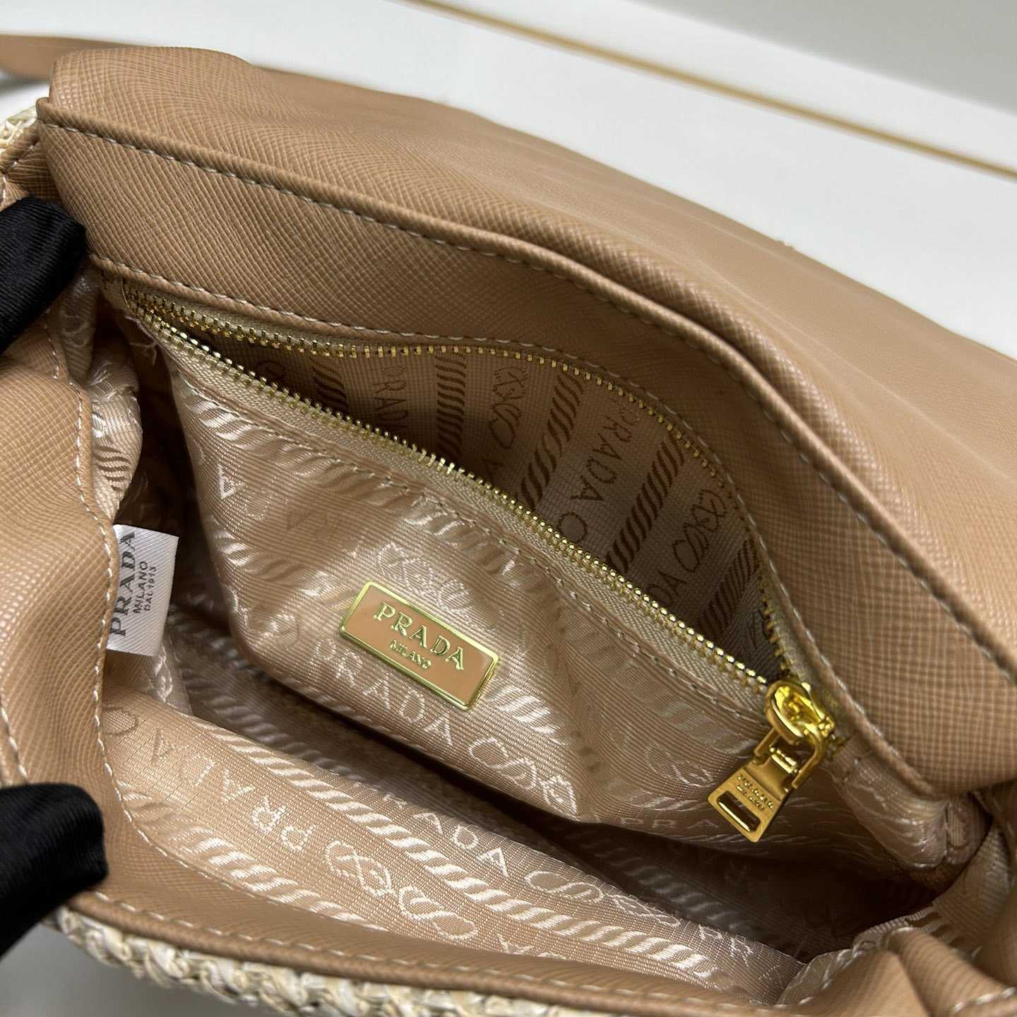 Prada Crochet Card Holder With Shoulder Strap (20x12x8cm) - DopestKickz