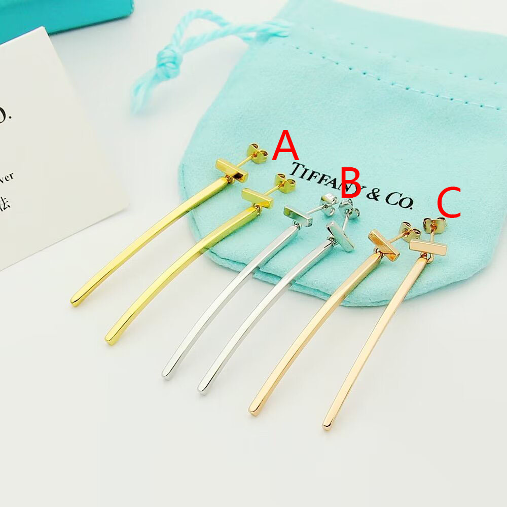 Tiffany & Co. Elongated Wire Bar Earrings - DopestKickz