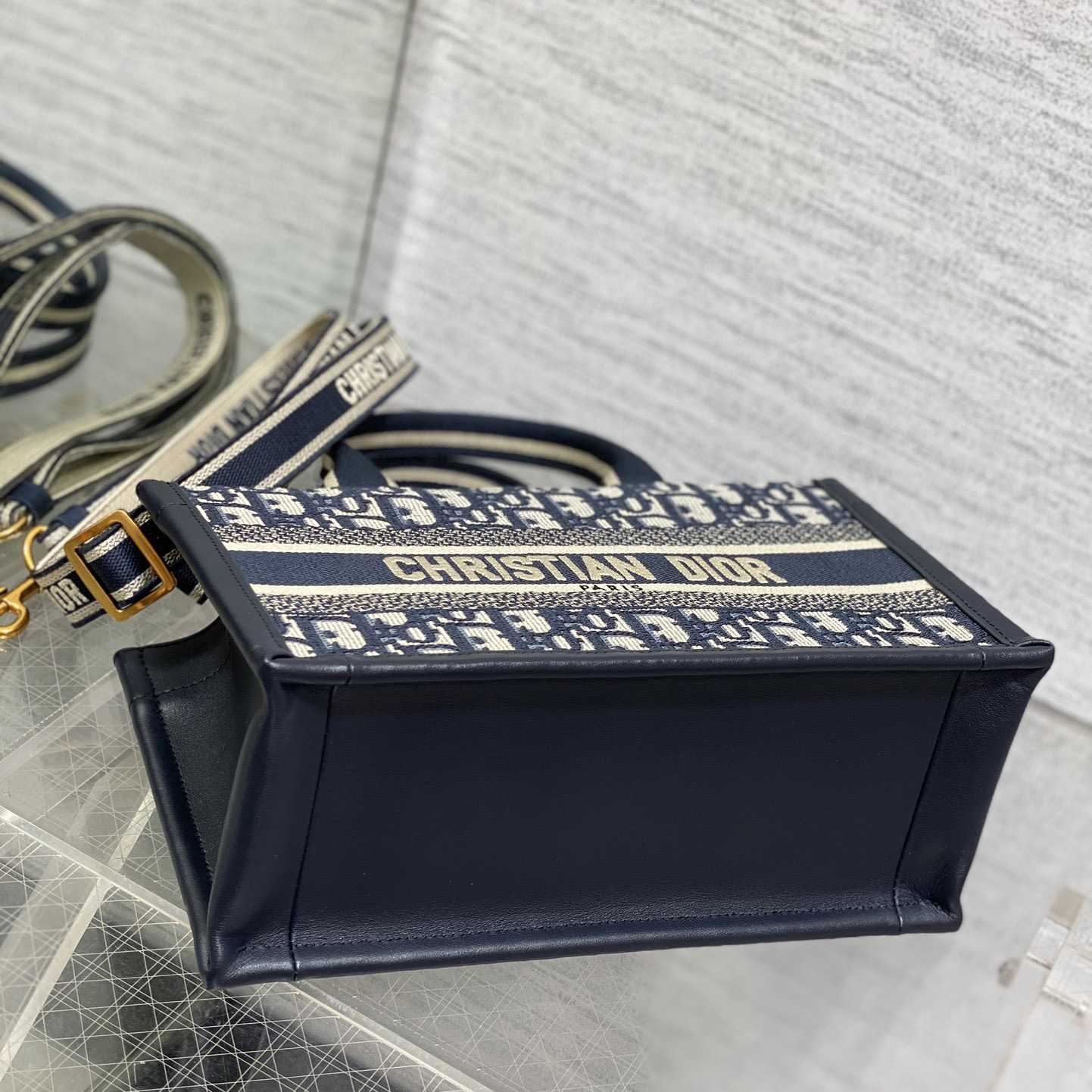 Dior East-West Dior Book Tote With Strap   - DopestKickz