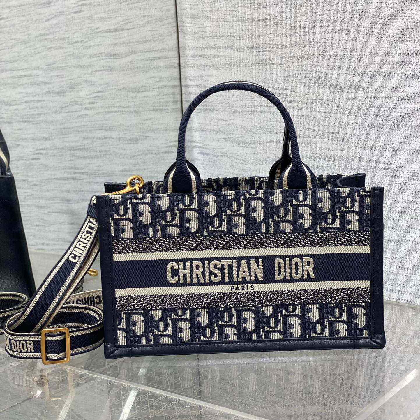 Dior East-West Dior Book Tote With Strap   - DopestKickz
