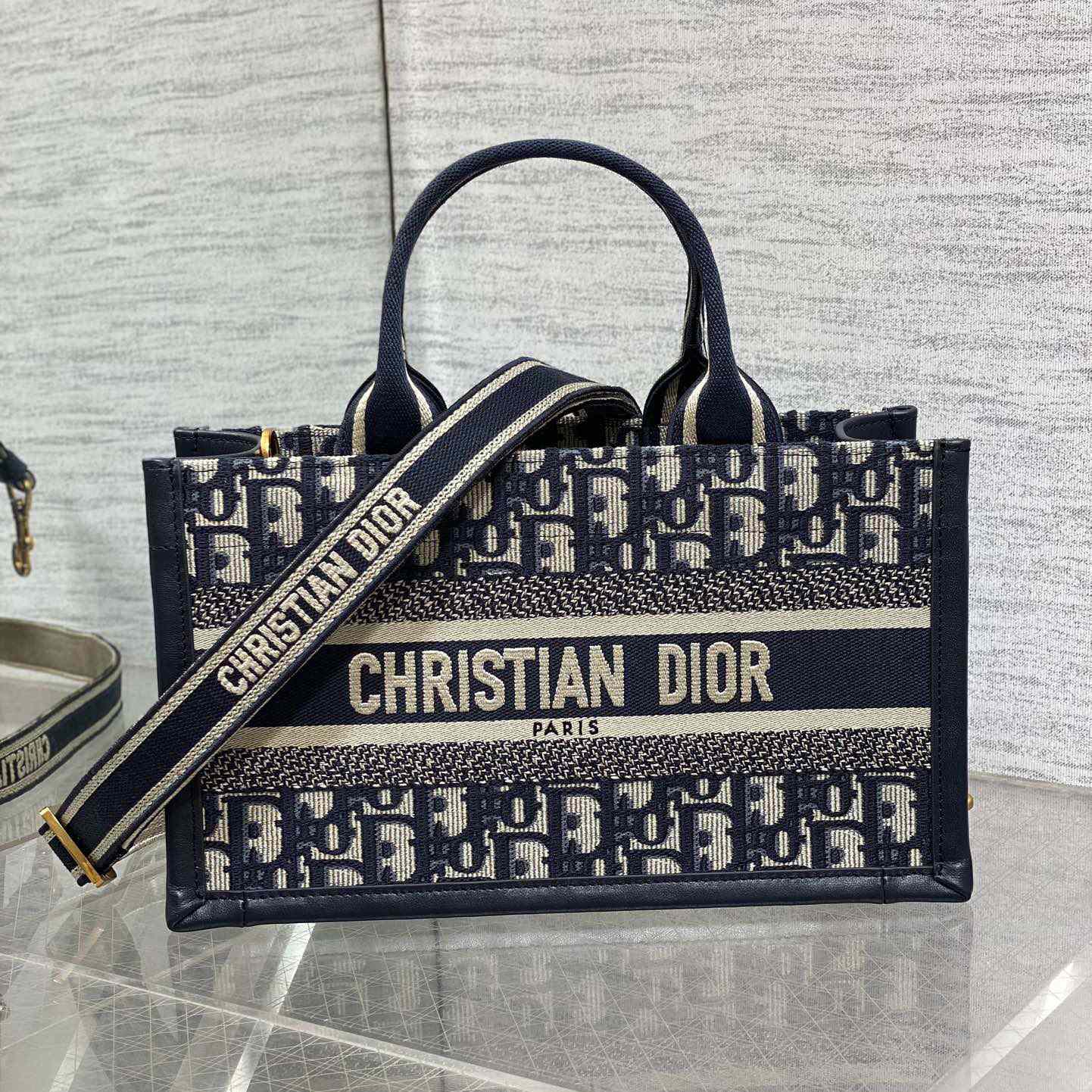 Dior East-West Dior Book Tote With Strap   - DopestKickz