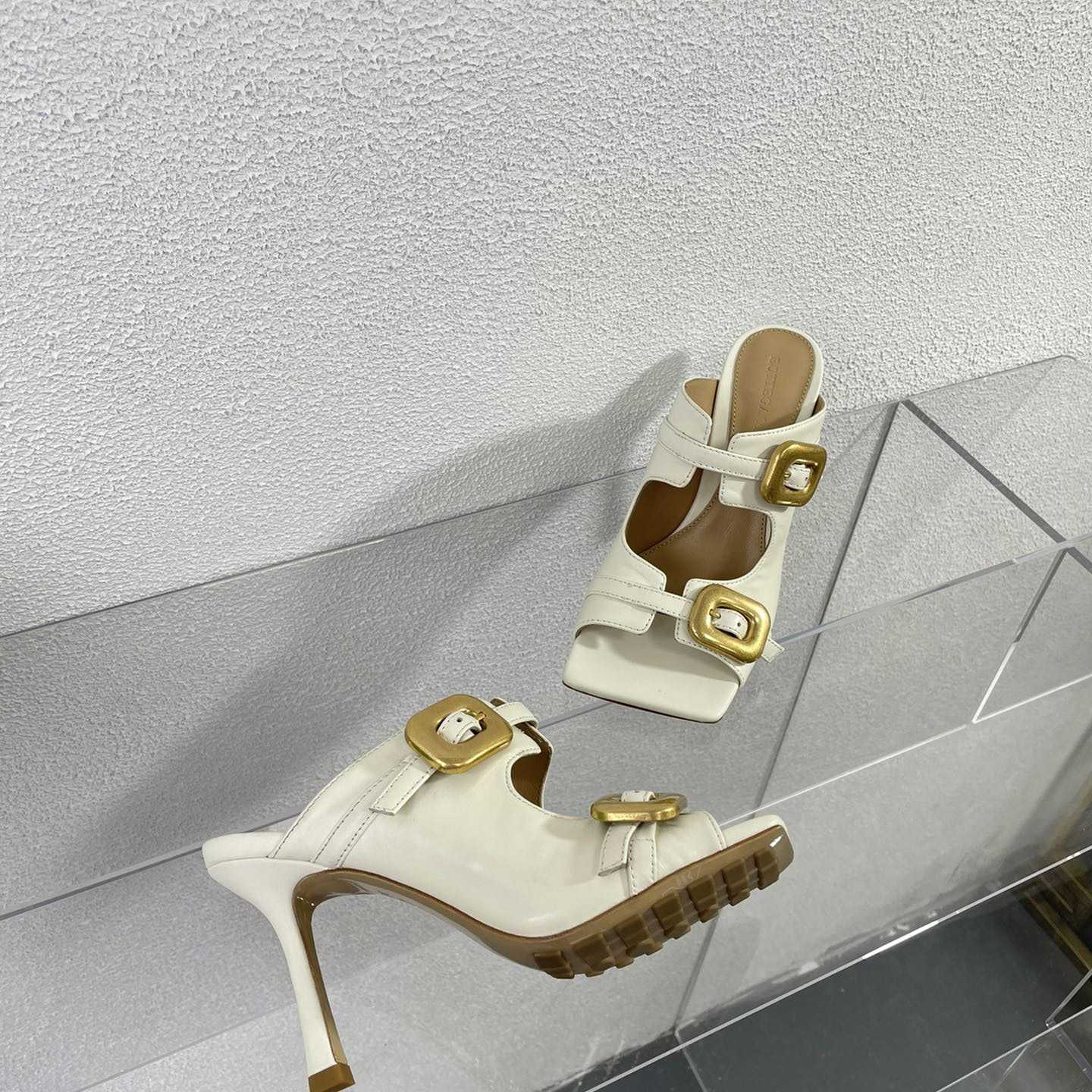 Bottega Veneta Stretch Buckle Mule Sandal - DopestKickz