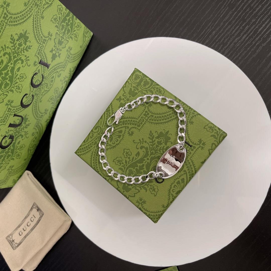 Gucci Trademark Chain Bracelet With Tag  - DopestKickz