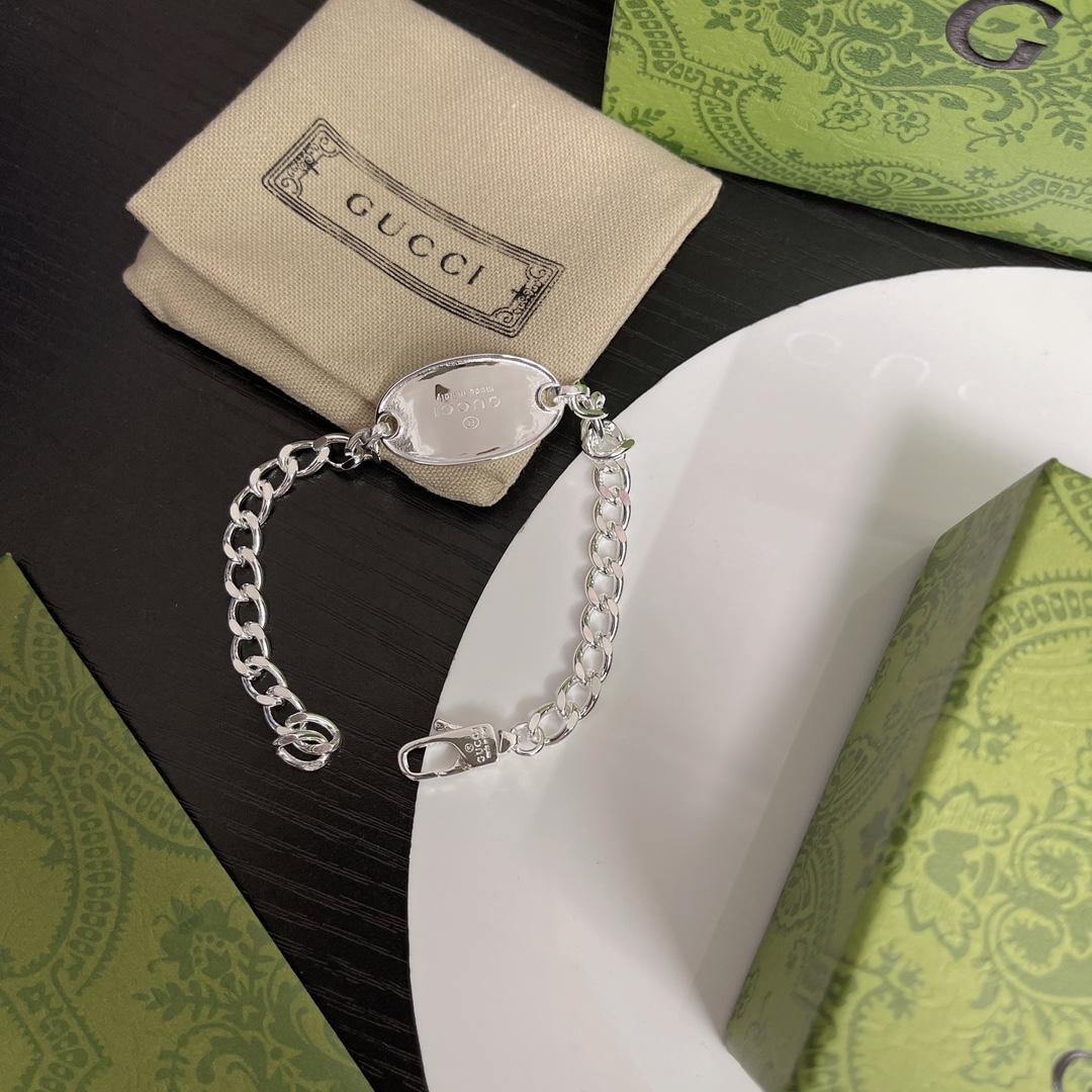 Gucci Trademark Chain Bracelet With Tag  - DopestKickz